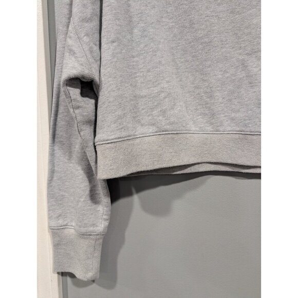 Postmark Anthropologie Gray Cropped Boxy Sweatshirt Casual Women's Size Small - Picture 10 of 15